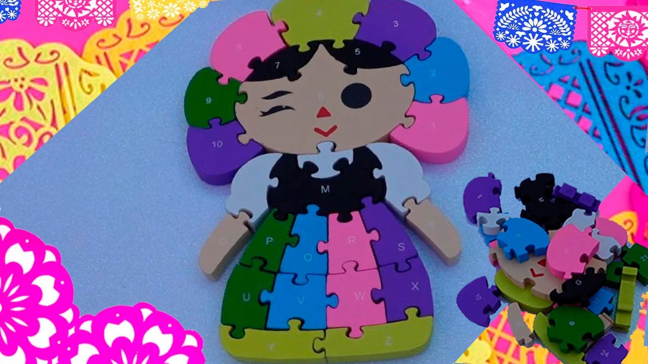 ROMPECABEZAS MEXICANO ROMPECABEZAS DICACTICO NUMEROS Y LETRAS