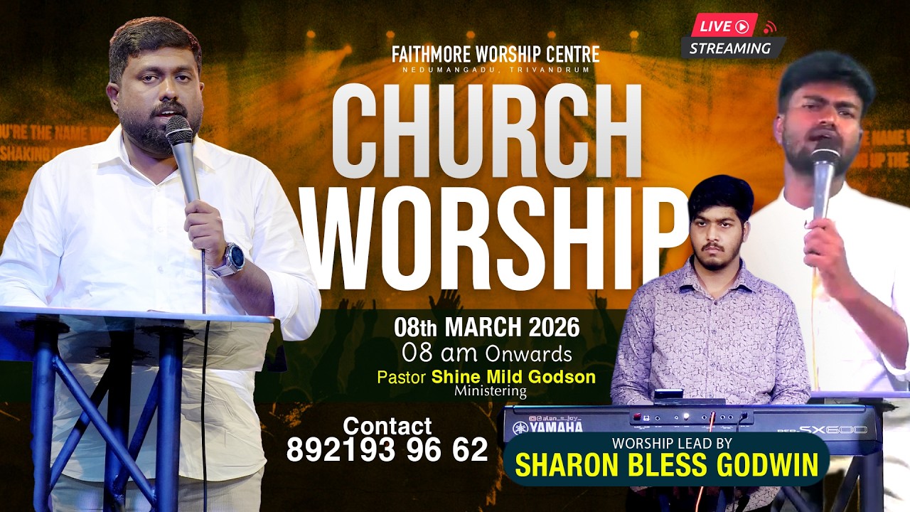 🔴🅻🅸🆅🅴 | Sunday Online Service || 08 March 2026 || Pr. Shine Mild Godson Ministering