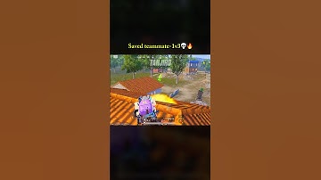 Saved teammate 1v3💀🔥 #bgmi #pubgmobile #pubg #foryou #shortsfeed #viralshorts