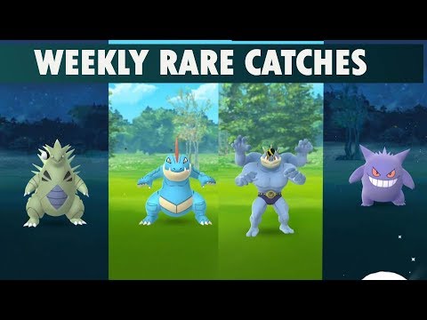 Pokemon go rare weekly catches compilation