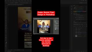 Easter Revival Flyer Design in Photoshop (Timelapse) #shorts