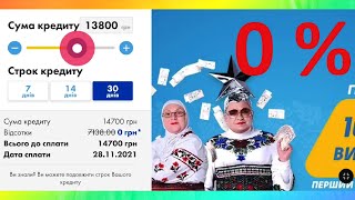 Новые МФО Украина ч. 6. Беспроцентный онлайн кредит от МФО УкрПозыка (УкрПозика) под 0 %