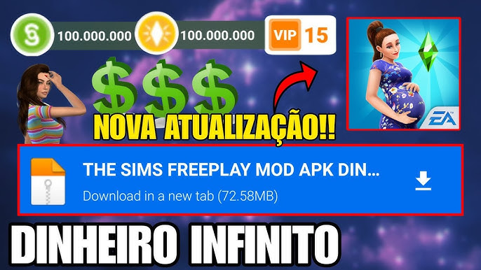 The Sims FreePlay Versão 5.47.1 Dinheiro Infinito + VIP15 SEM PROPAGANDAS