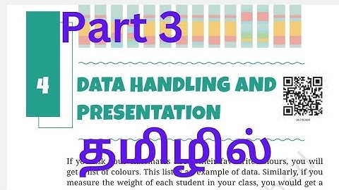 class 6 maths chapter 4 data handling and presentation in tamil #cbse#kvs#ncert