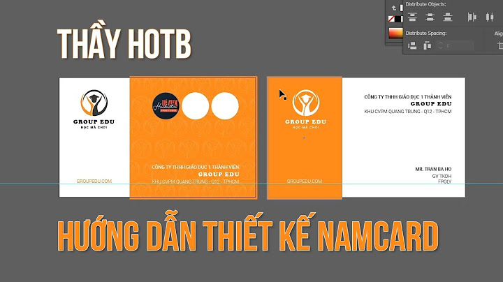 Hướng dẫn làm name card bằng illustrator