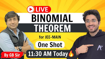 Binomial Theorem  -  One Shot | By GB Sir