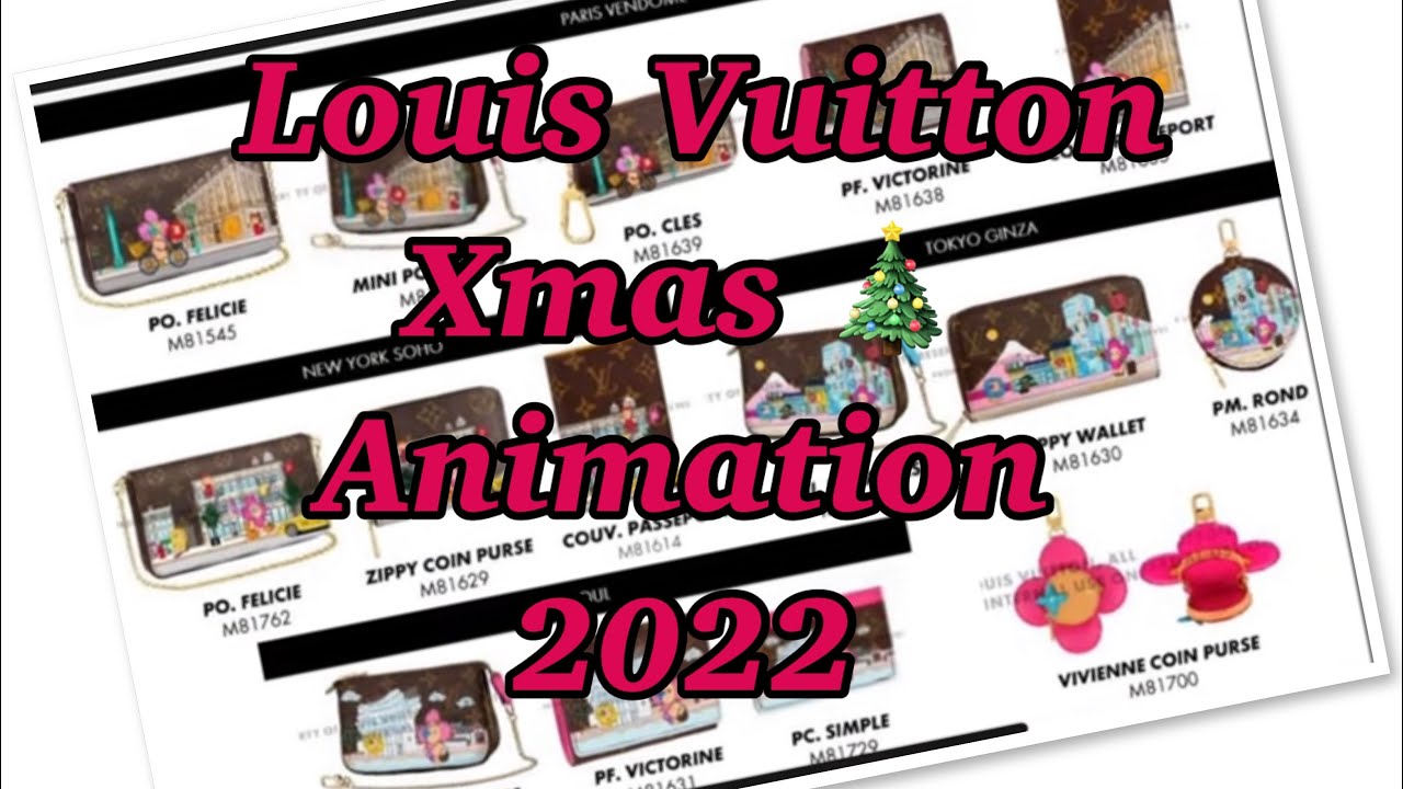 LOUIS VUITTON Monogram 2022 Christmas Animation Tokyo Mini