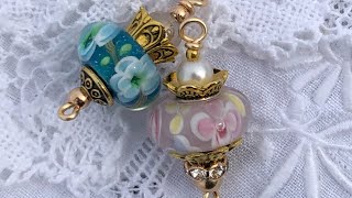 Dangles from wide holed beads