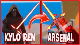 I became Kylo Ren in Arsenal... (Lightsaber) | Roblox Arsenal