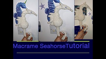 Macrame Seahorse Tutorial!!(part-4)