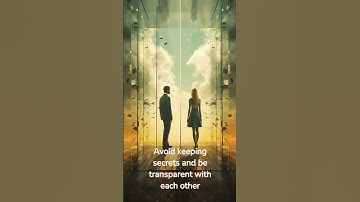 Avoid keeping secrets and be transparent with each other