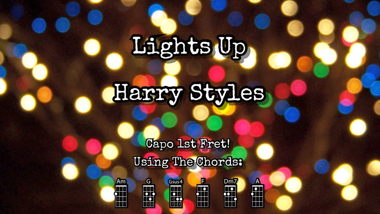 Lights Up Harry Styles Ukulele Play Along YouTube