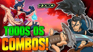 TODOS OS COMBOS DOS PERSONAGENS DE 2XKO