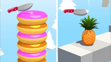 Slice It All Gameplay! Satisfying and Relaxing ASMR Slicing Video