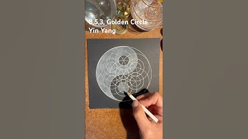 How to draw the Yin Yang 8,5,3 Golden Circle method. Fast