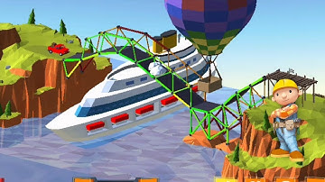 How this curvy bridge is so stable || Build a Bridge (Level 20)