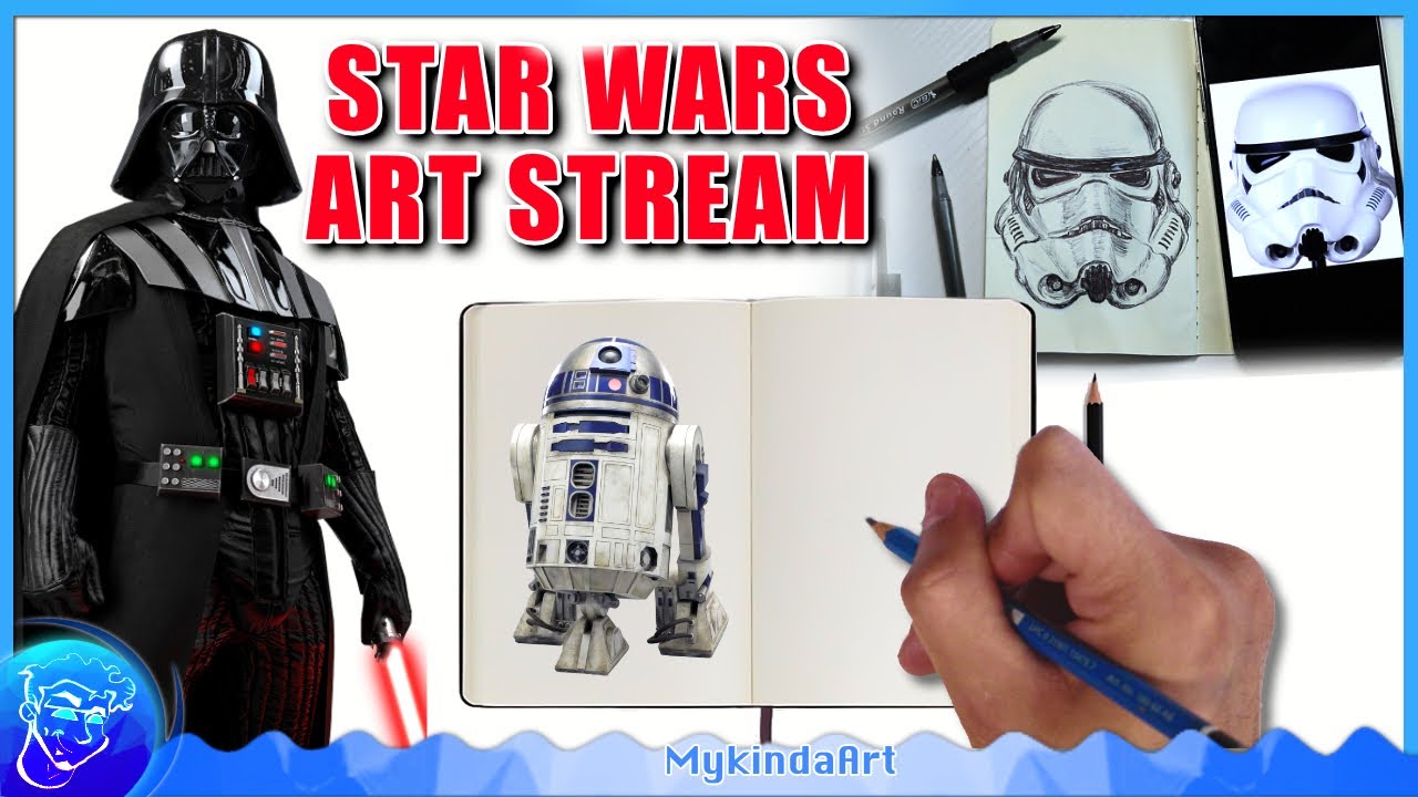 How To Draw R2D2 Droid - Step By Step (Drawing Star Wars)