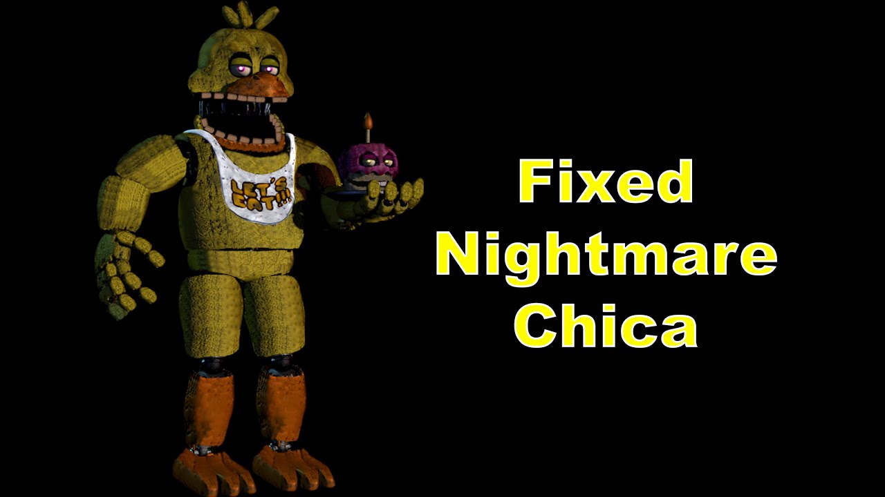 Fixed Nightmare Chica Edit! : r/fivenightsatfreddys