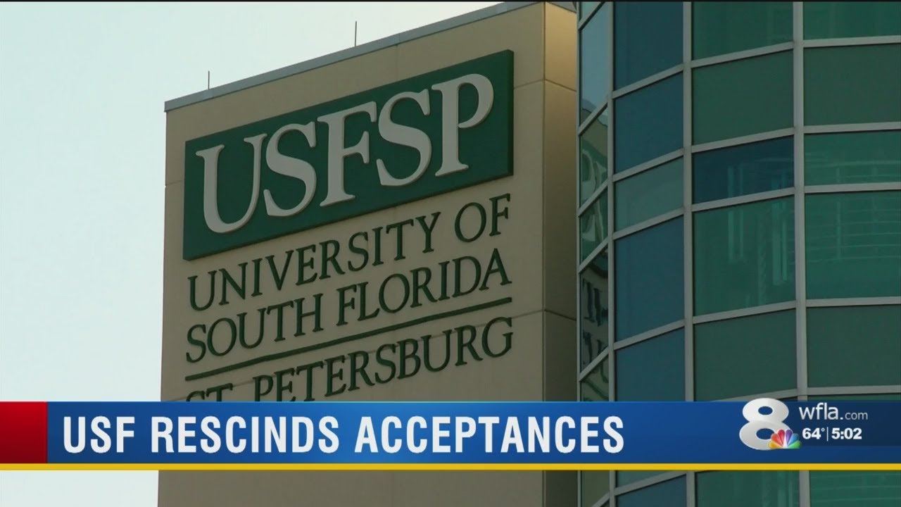 USF rescinds acceptances