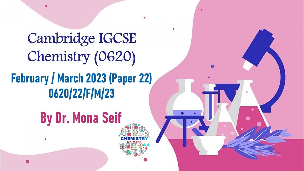 IGCSE CHEMISTRY SOLVED Past Paper 0620 22 F M 23 February March Igcse chemistry solved past paper 0620 22 f m 23 february march