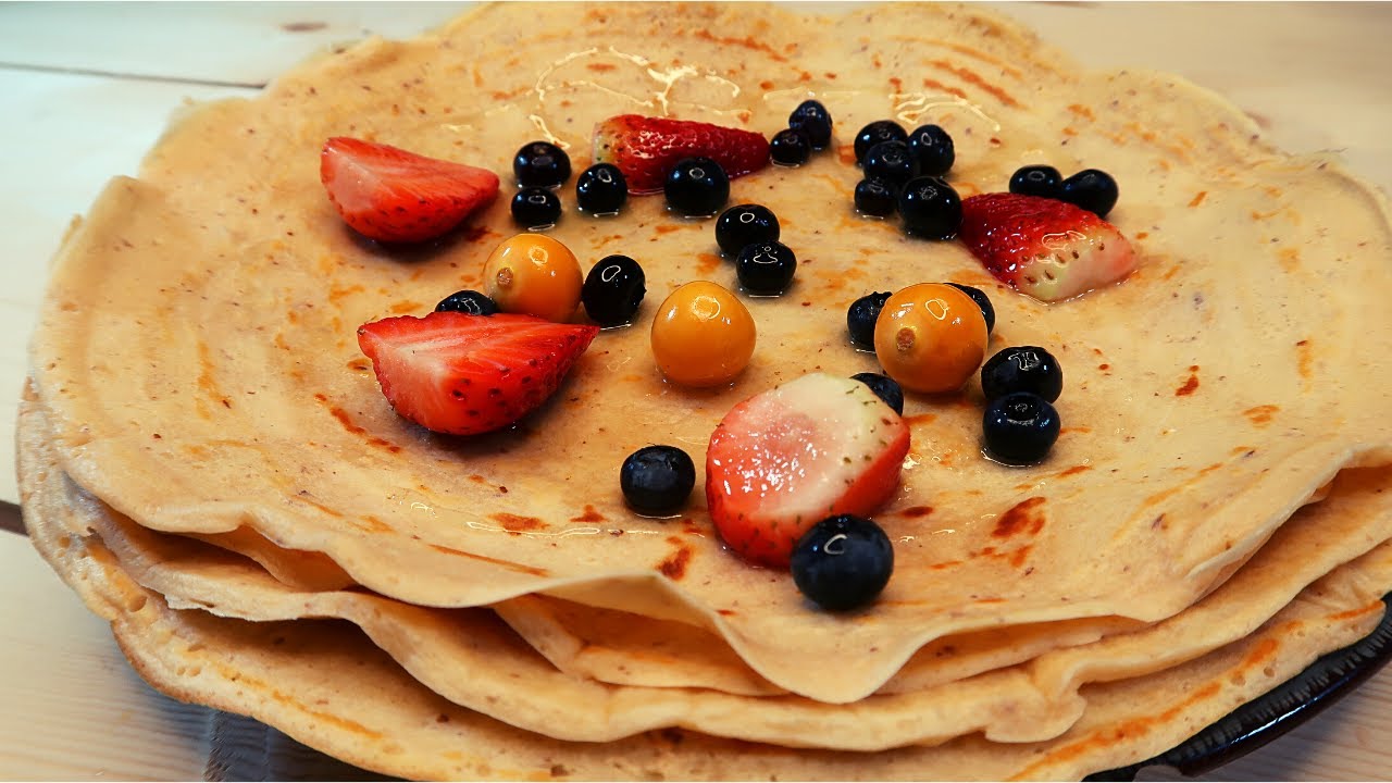 How I make my protein Crêpes Protein Crêpe Recipe (Macros and Calories On Screen) YouTube