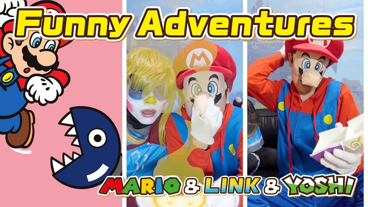yoshiページです。 The Funny Adventures of Mario & Link & Yoshi 🤣 #2757