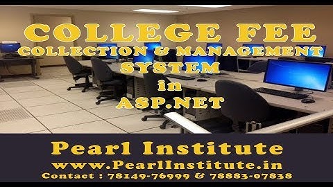 College Fee Collection and Management Project in ASP.NET by Pearl Institute Batala