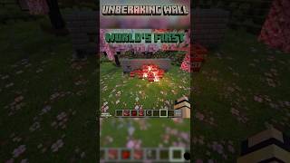 MINECRAFT UNBERAKING WALL #minecraft #shortsseed #redstone #gamer #op #build #unberaking #gaming #67