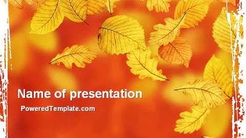 Autumn Colors PowerPoint Template by PoweredTemplate.com