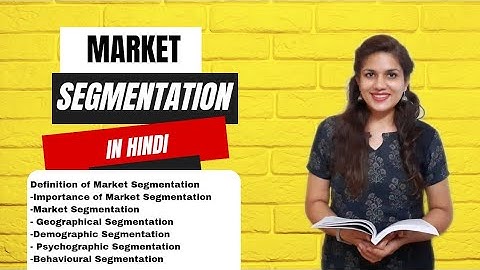 Market Segmentation| BBA/B.COM/MBA |Complete syllabus | Commerce & Management| Marketing Management