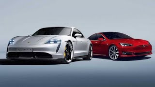 Telsa model S vs Porsche Taycan Turbo S - drag race [SIMULATION]