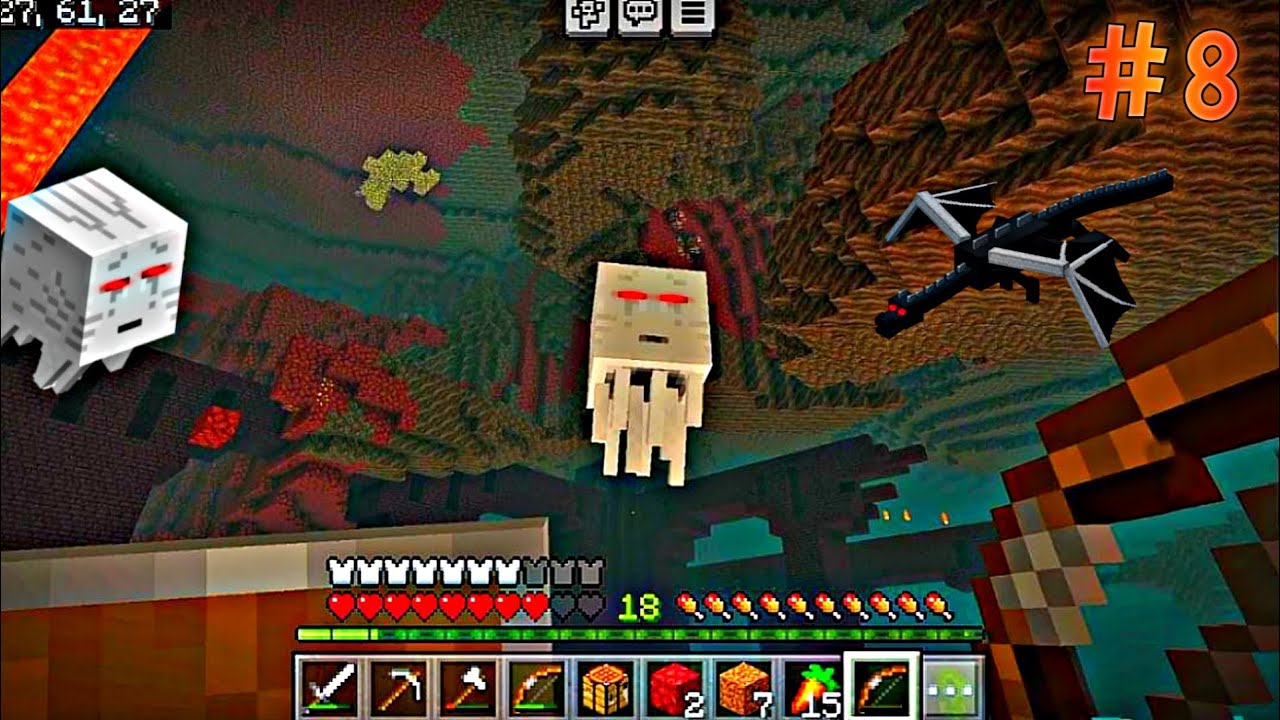 EXPLORING NETHER FORTRESS IN MINECRAFT || #8 || #minecraft #survival ...