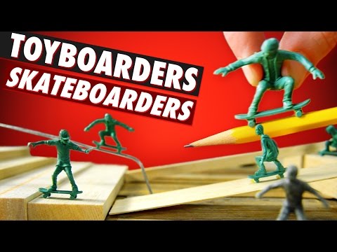 Army Man Style Skateboard Guys