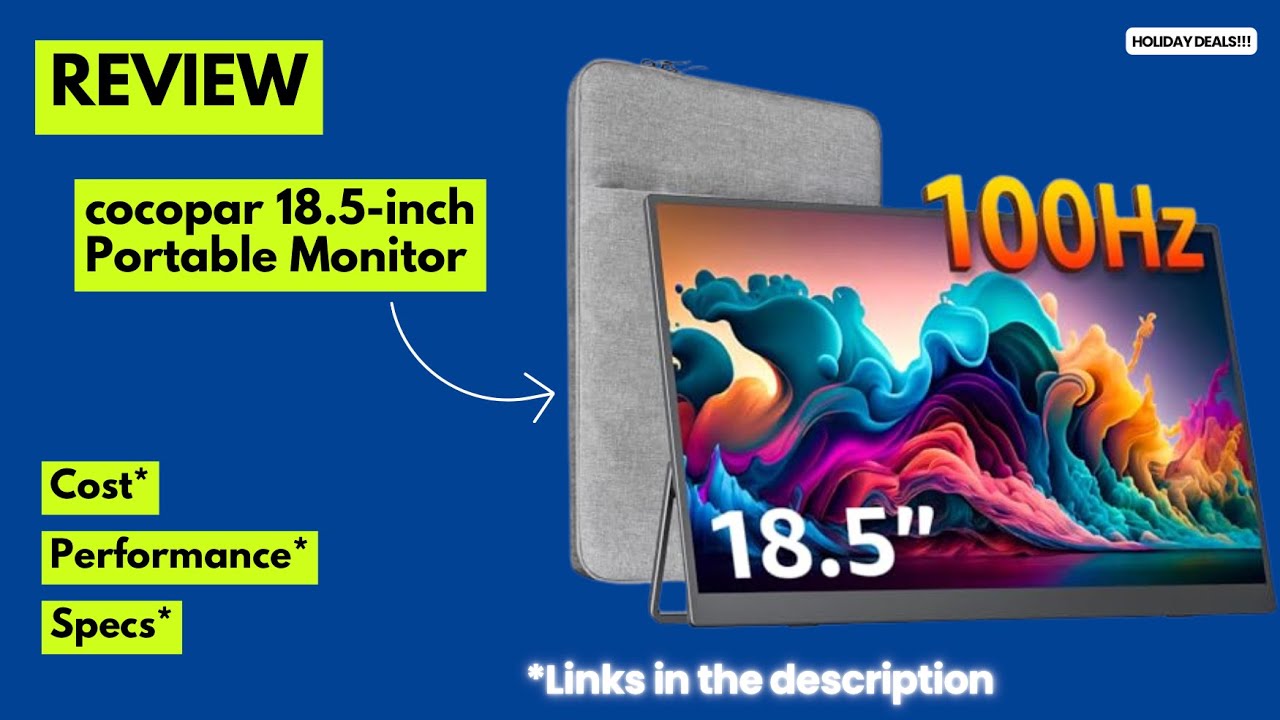 cocopar 18.5” Portable Monitor Review | 1080P 100Hz IPS USB-C