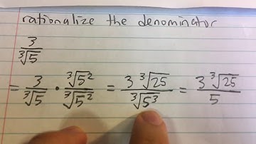 Rationalizing a Monomial Denominator (Example)