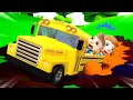 The School Bus and Dolly and Friends | Funny Short Stories Kids + Cartoon Episodes | Compilation