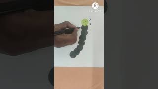 My caterpillar leaf craft / summer craft / #shorts / fingers360