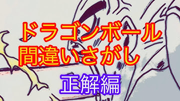 DRAGONBALLドラゴンボール間違い探し　正解編　動画の中の間違いを探してね　ナッパ芸人ぴっかり高木クイズNAPPA