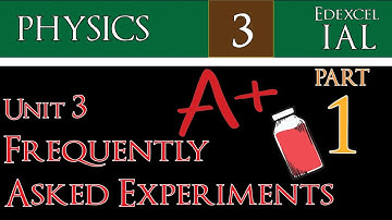 IAL Physics Unit 3 Frequently Asked Experiments in Under 4 minutes (Revision Notes)