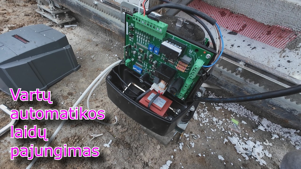 Gruodžio 22/ Vartų automatikos laidų pajungimas/ Testas kiek metrų veikia pultelis.