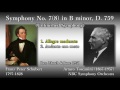 Schubert: Symphony No. 7(8) `Unfinished`, Toscanini & NBCso (1950) シューベルト「未完成」トスカニーニ