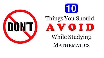 Common mistakes in maths | Errors in mathematics | How to study maths | How to learn maths easily