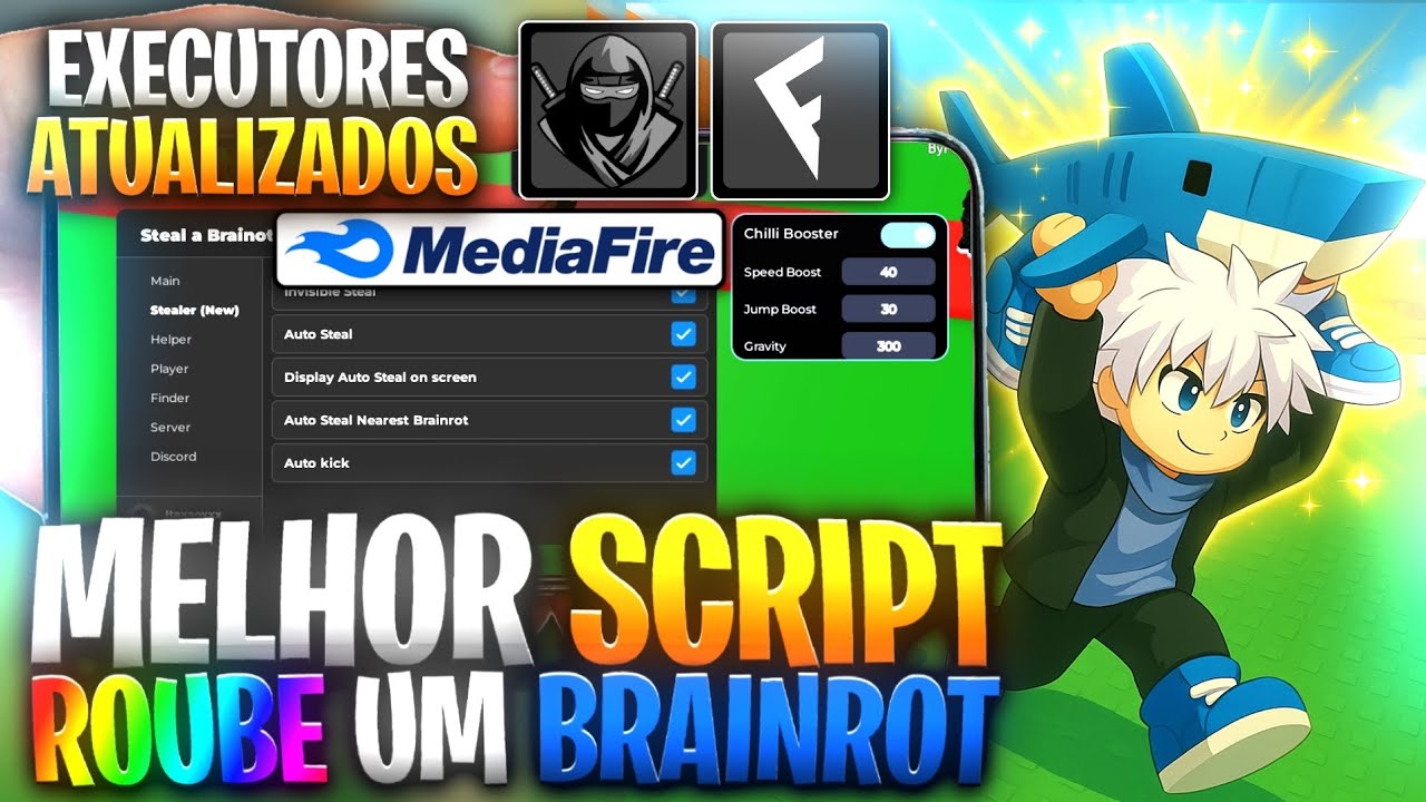 ✅SCRIPT Roube Um Brainrot *SEM KEY* (Pega TODOS Brainrot) + LINK DIRETO Steal a Brainrot MOBILE PC
