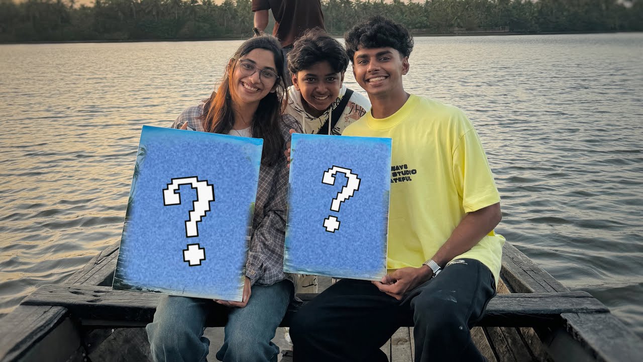 ഞങ്ങൾ വരച്ച ചിത്രം 🥹❤️ കായലിന് നടുവിലൂടെ പോയി ഒരു Painting Vlog! 🤓❤️