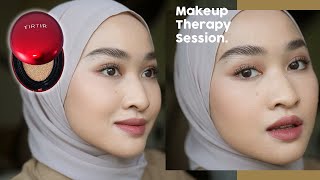 Makeup Therapy Session : TIRTIR cushion, SASC blush etc | Kiara Leswara