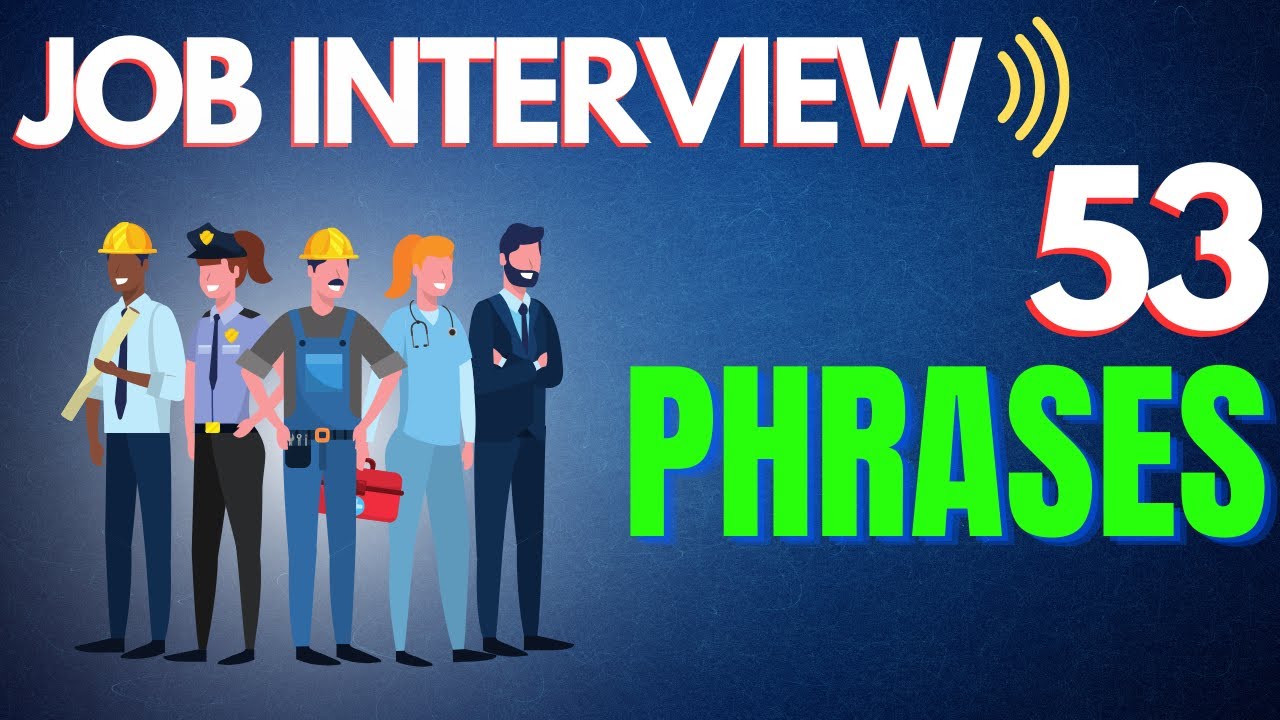 JOB INTERVIEW 💼 | 53 phrases | English Sentences - YouTube