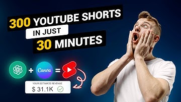 How I Made 300 YouTube Shorts in Just 30 MINUTES for a Faceless YouTube Channel