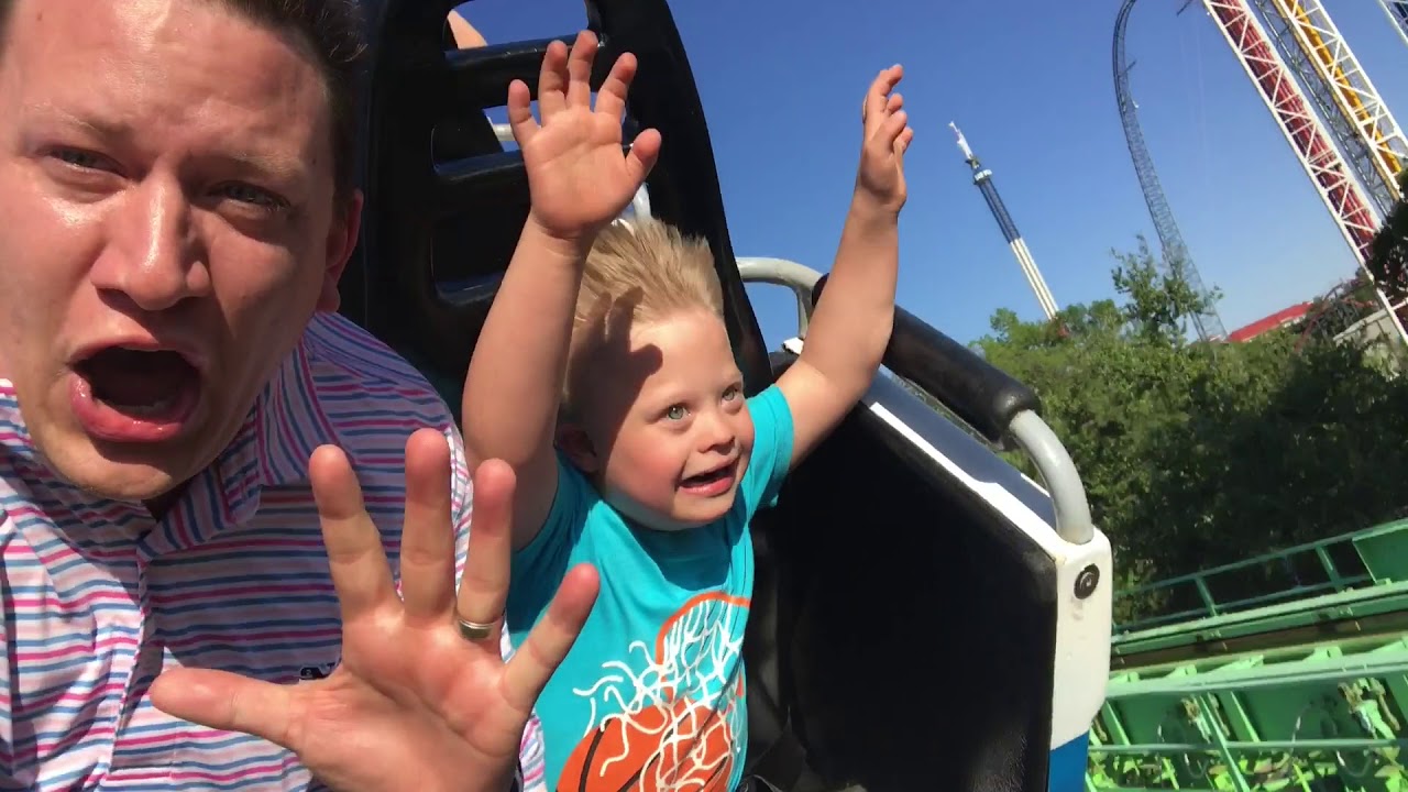 Noah Rides The Shock Wave At Six Flags Over Texas