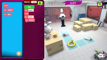 Rabbids Coding level 5 - 3 Stars