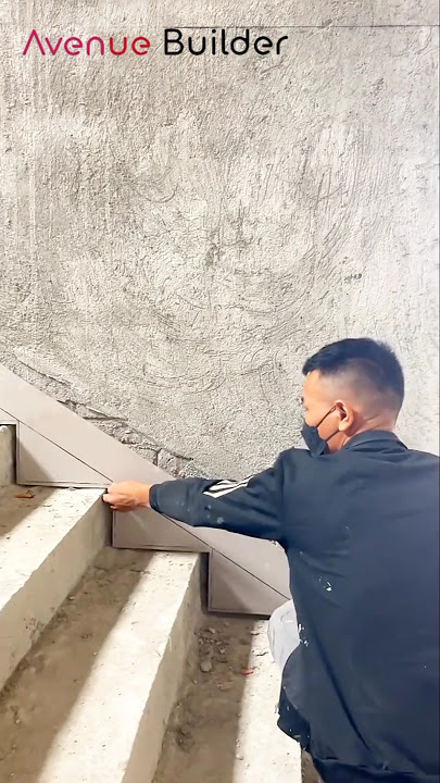 Stairs skirting fitting technique | #construction #stairs #skirting #skilledworkers #shorts
